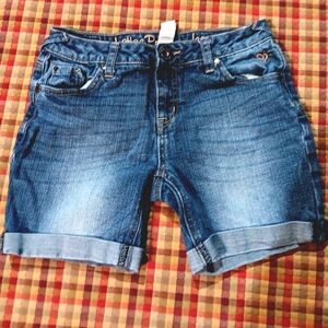 Blue Denim Justice Girls Shorts